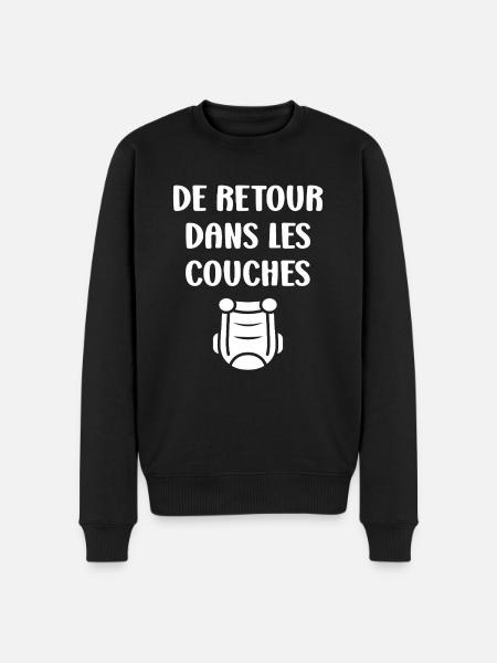 Couches - Pull Premium bio Homme - noir