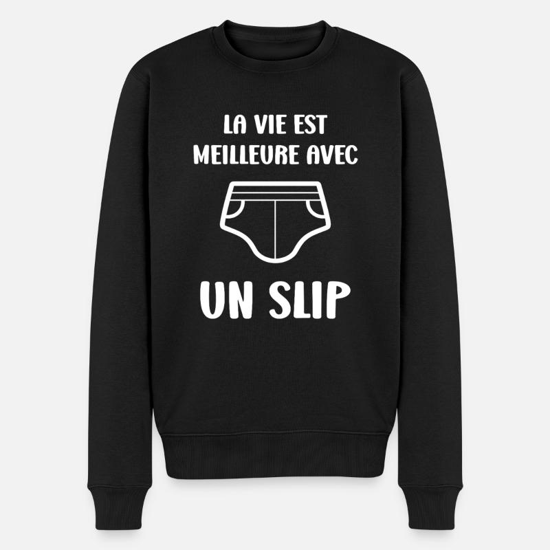 Slip - Pull Premium bio Homme - noir