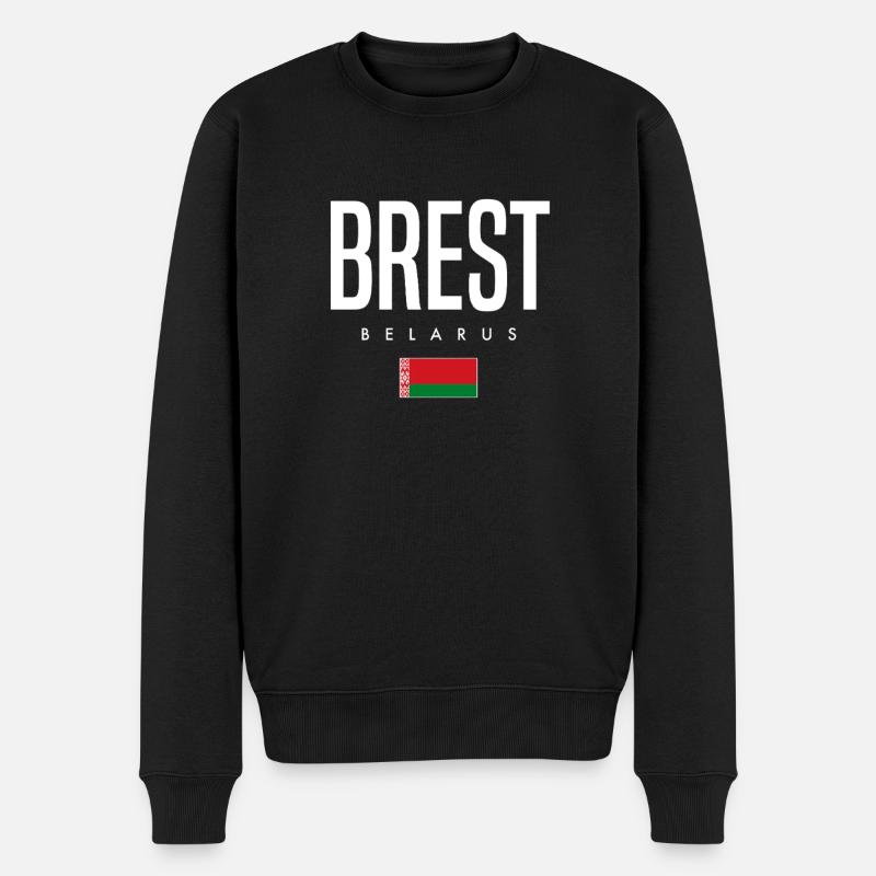 Brest, Biélorussie, Weißrussland - Pull Premium bio Homme - noir