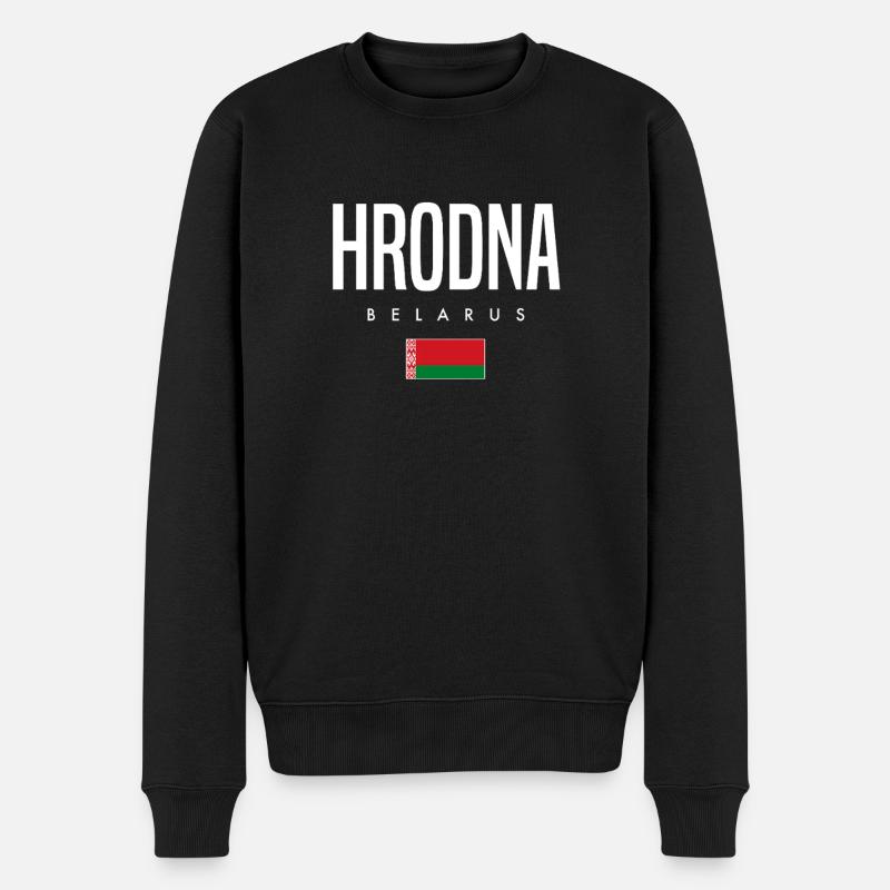 Hrodna, Biélorussie, Biélorussie - Pull Premium bio Homme - noir