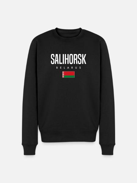 Salihorsk, Belarus, Belarus - Men's Premium Organic Jumper - black