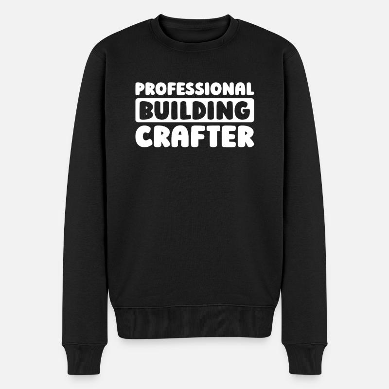 Bauarbeiter - Männer Premium Bio Pullover - Schwarz