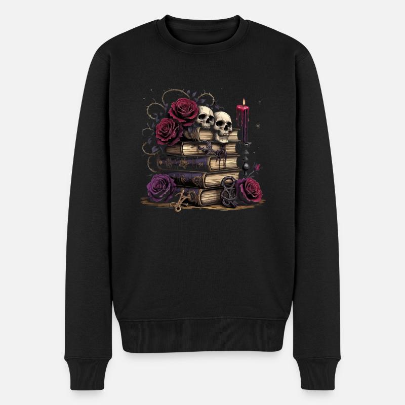 Romance sombre Booktok - Pull Premium bio Homme - noir