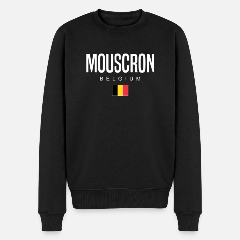 Mouscron, Belgique - Pull Premium bio Homme - noir