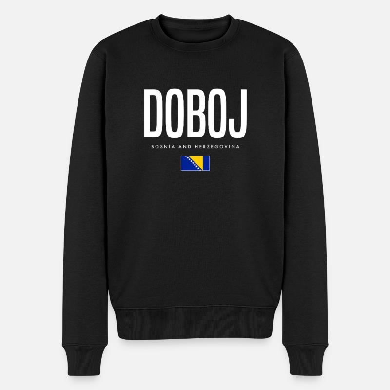 Doboj, Bosnie-Herzégovine - Pull Premium bio Homme - noir