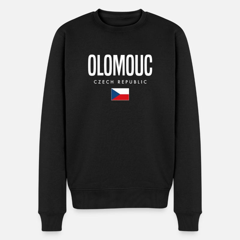Olomouc, République tchèque - Pull Premium bio Homme - noir