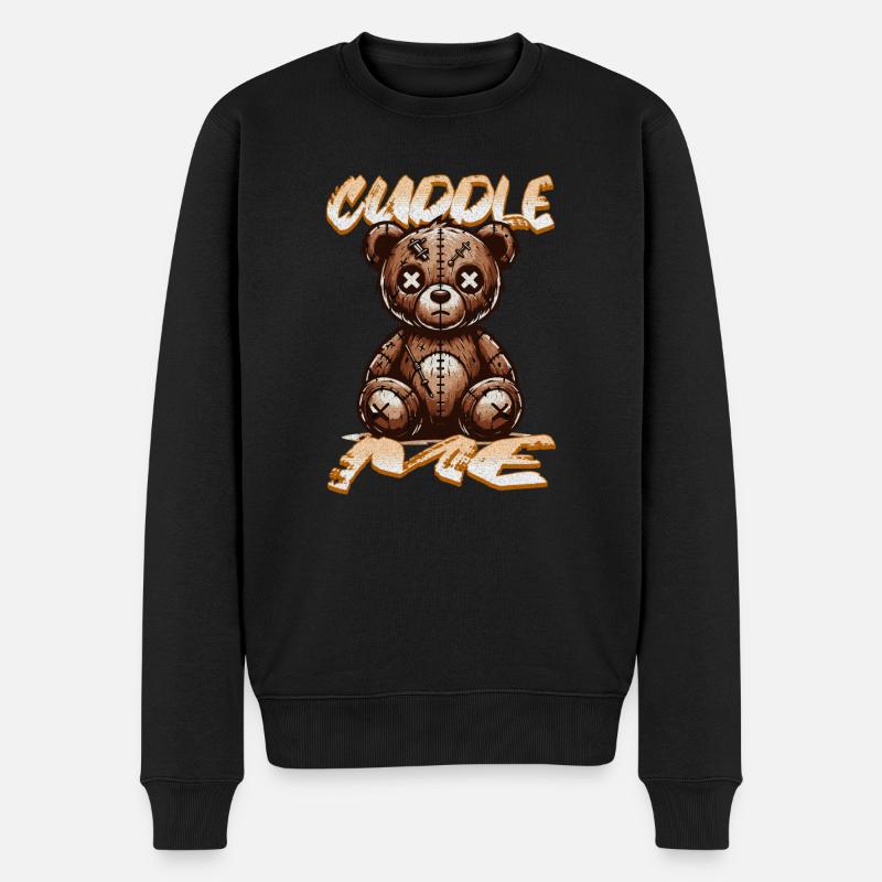 Câline-moi Ours - Pull Premium bio Homme - noir