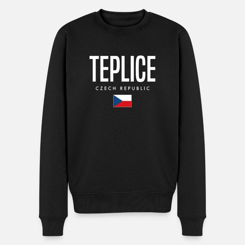 Teplice Tschechien - Männer Premium Bio Pullover - Schwarz