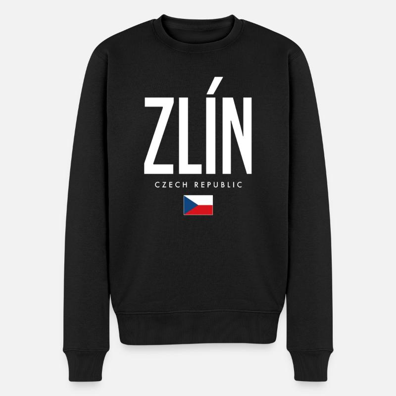 Zlin Tschechien - Männer Premium Bio Pullover - Schwarz