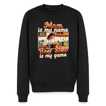 Gulasheintopf Beef Stew - Männer Premium Bio Pullover - Schwarz - Vorne - Nico (187cm)