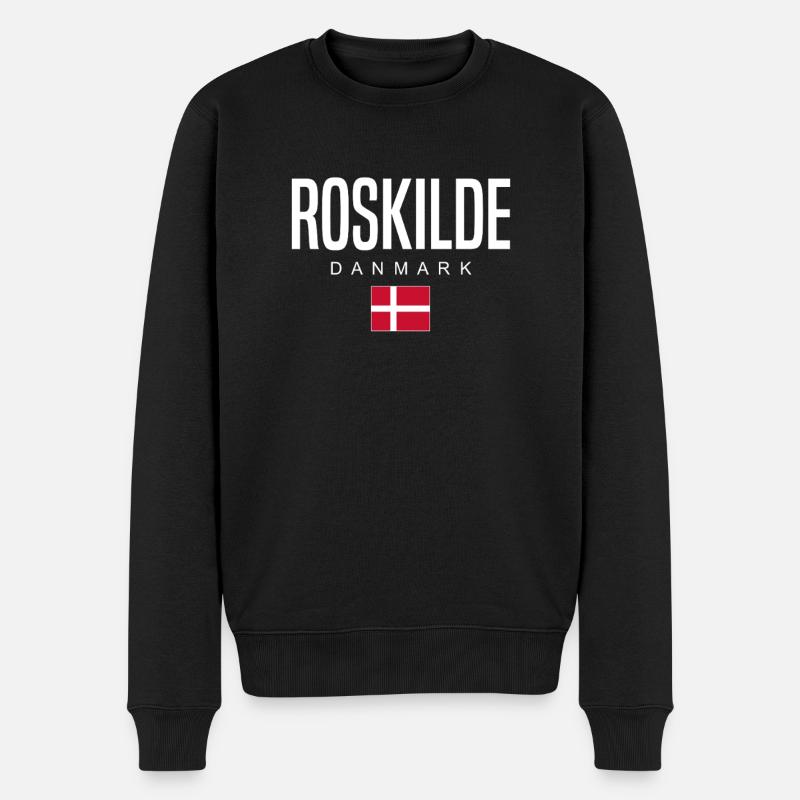 Roskilde Dänemark - Männer Premium Bio Pullover - Schwarz