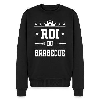 roi du barbecue bbq barbecue grille - Pull Premium bio Homme - noir - Devant - Nico (187cm)