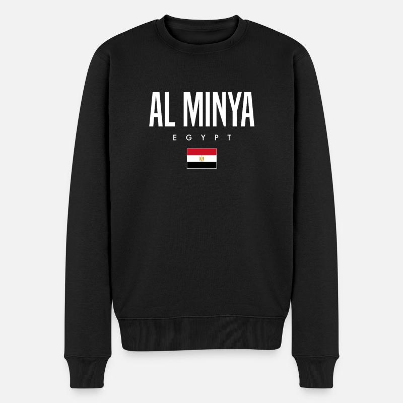 Al Minya, Égypte - Pull Premium bio Homme - noir
