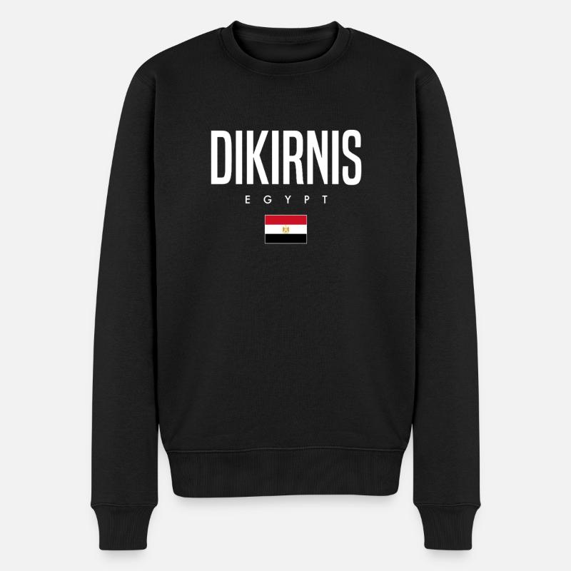 Dikirnis Ägypten - Männer Premium Bio Pullover - Schwarz