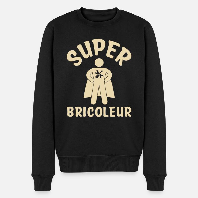 Super bricoleur - Pull Premium bio Homme - noir