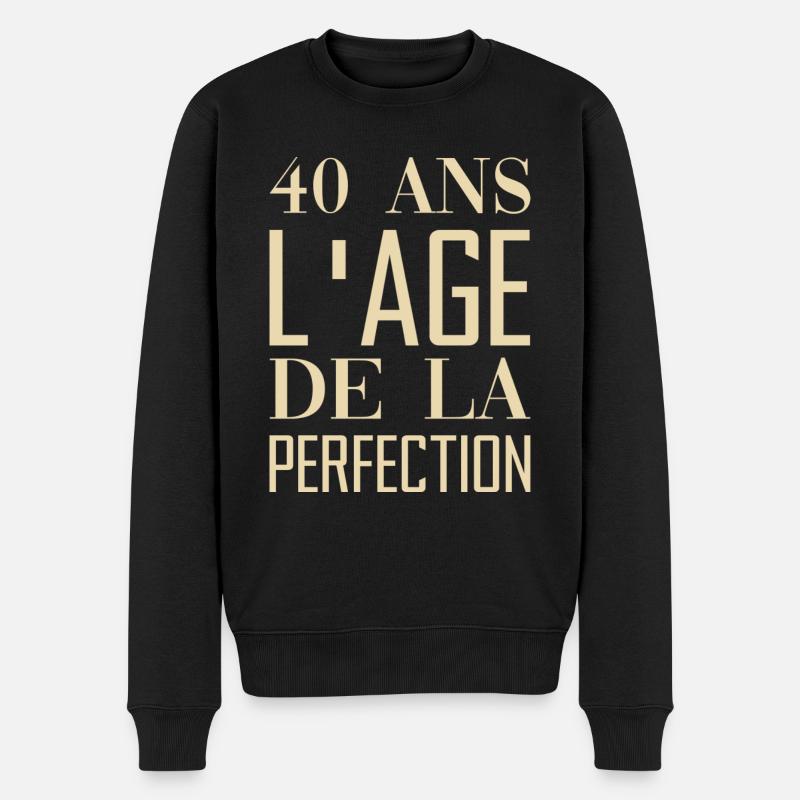 40 ans anniversaire - Pull Premium bio Homme - noir