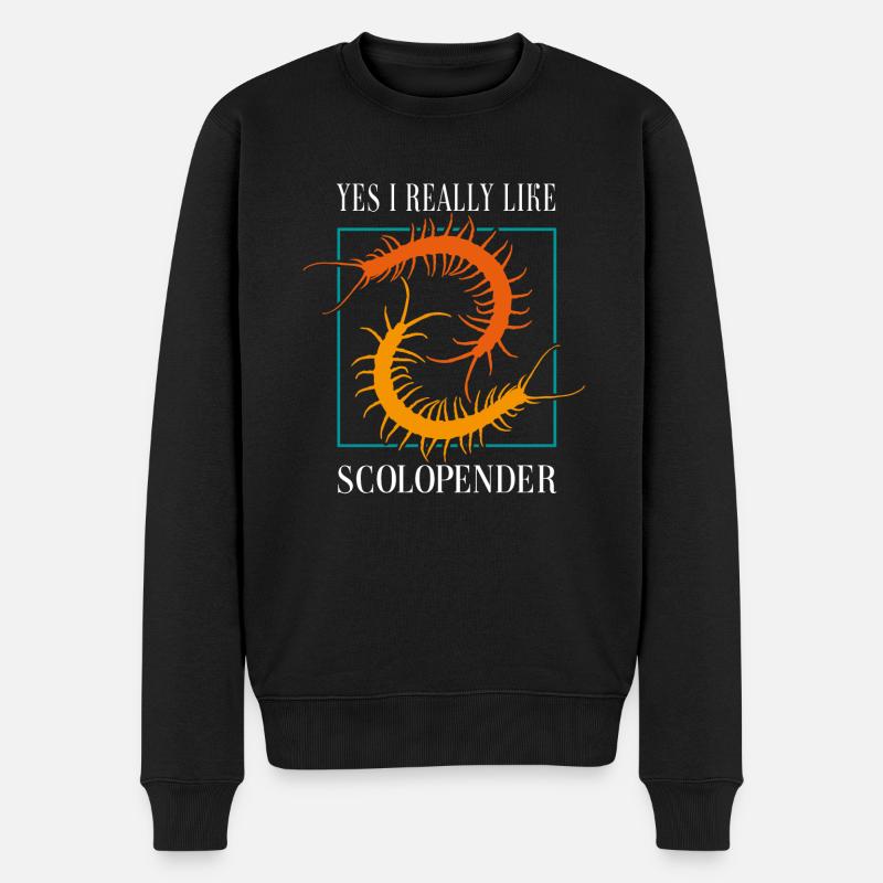 Oui j’aime beaucoup Scolopender - Pull Premium bio Homme - noir