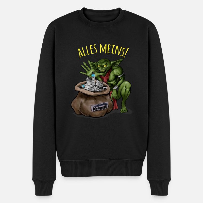 lutin - Pull Premium bio Homme - noir