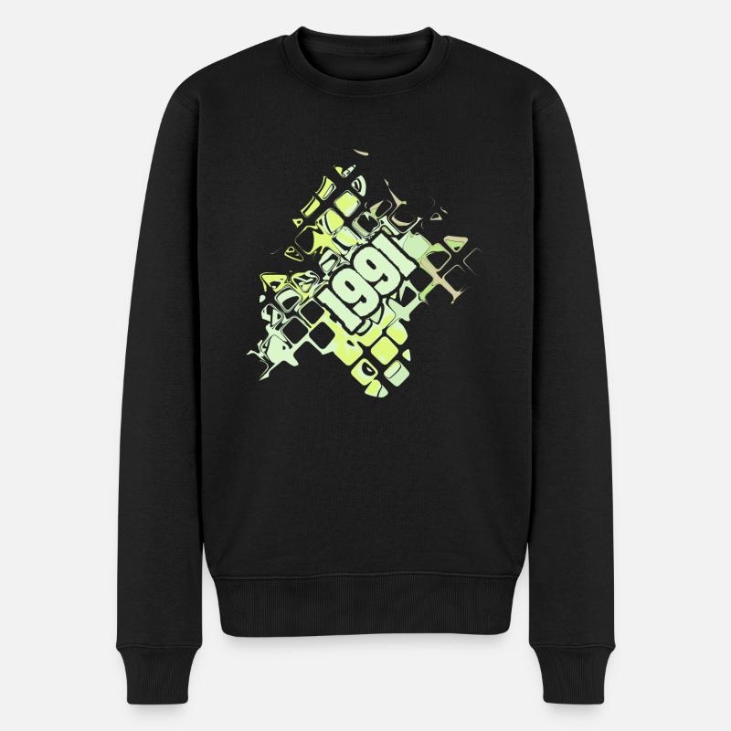 Geschenk 1991 - Männer Premium Bio Pullover - Schwarz