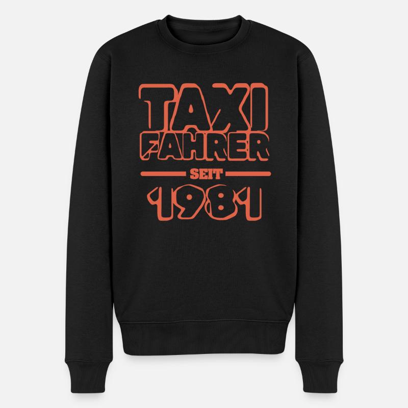 Taxifahrer 1981 - Männer Premium Bio Pullover - Schwarz