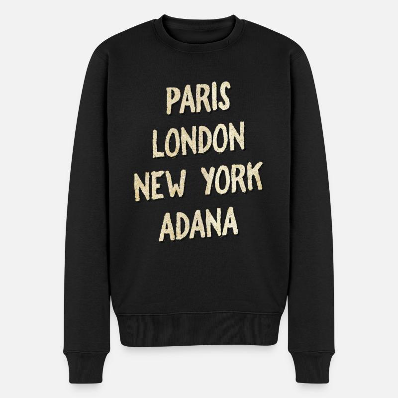 Adana - Pull Premium bio Homme - noir