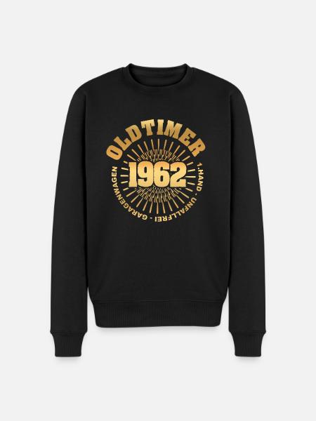 Geschenkidee 1962 - Männer Premium Bio Pullover - Schwarz