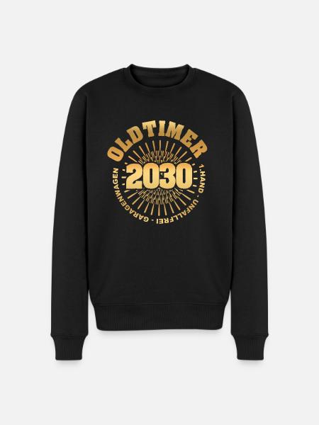 2030 - Männer Premium Bio Pullover - Schwarz