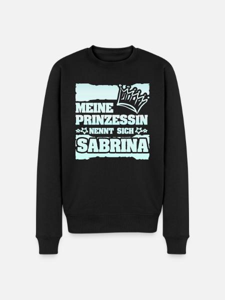 Spruch Sabrina - Männer Premium Bio Pullover - Schwarz