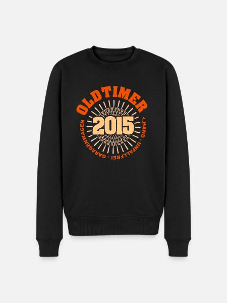 Spruch 2015 - Männer Premium Bio Pullover - Schwarz