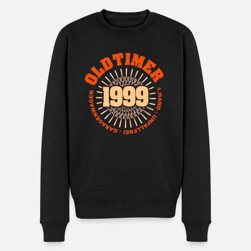 1999 - Männer Premium Bio Pullover - Schwarz