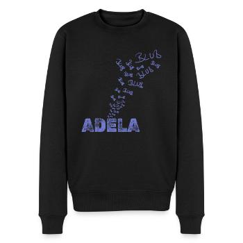 Geschenk für Adela - Männer Premium Bio Pullover - Schwarz - Vorne - Nico (187cm)