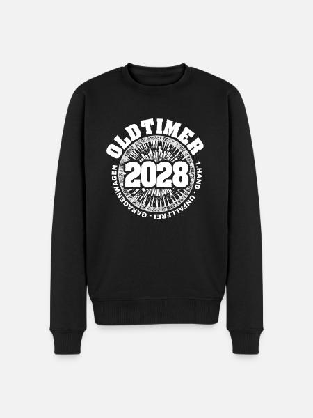 Oldtimer 2028 - Männer Premium Bio Pullover - Schwarz