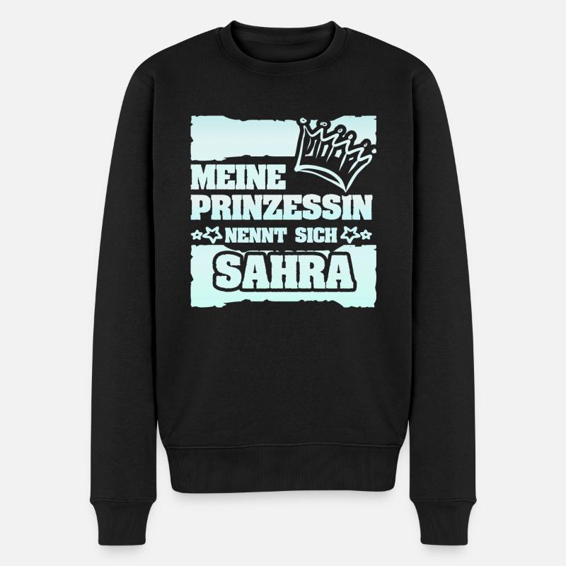 Sahra - Männer Premium Bio Pullover - Schwarz