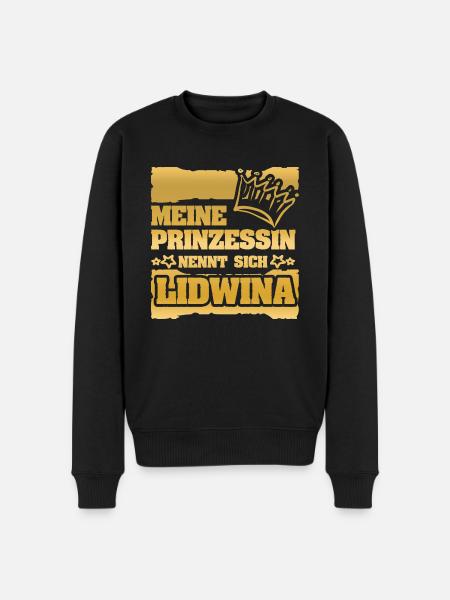 Mädchenname Lidwina - Männer Premium Bio Pullover - Schwarz