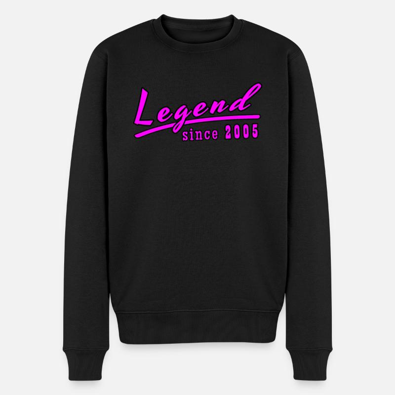 Legend Since 2005 - Männer Premium Bio Pullover - Schwarz