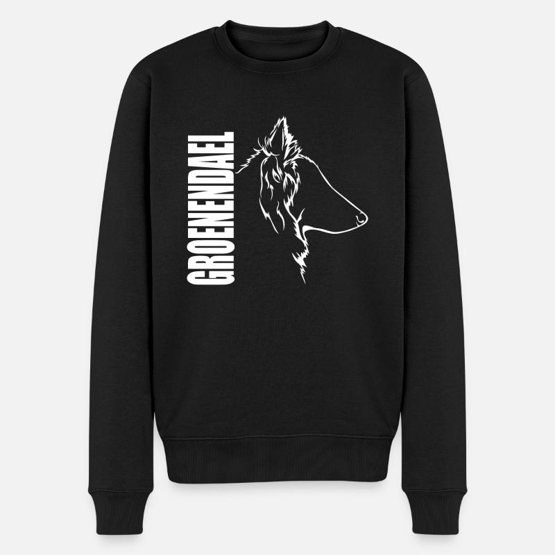 GROENENDAEL Profil Chiens Wilsigns - Pull Premium bio Homme - noir