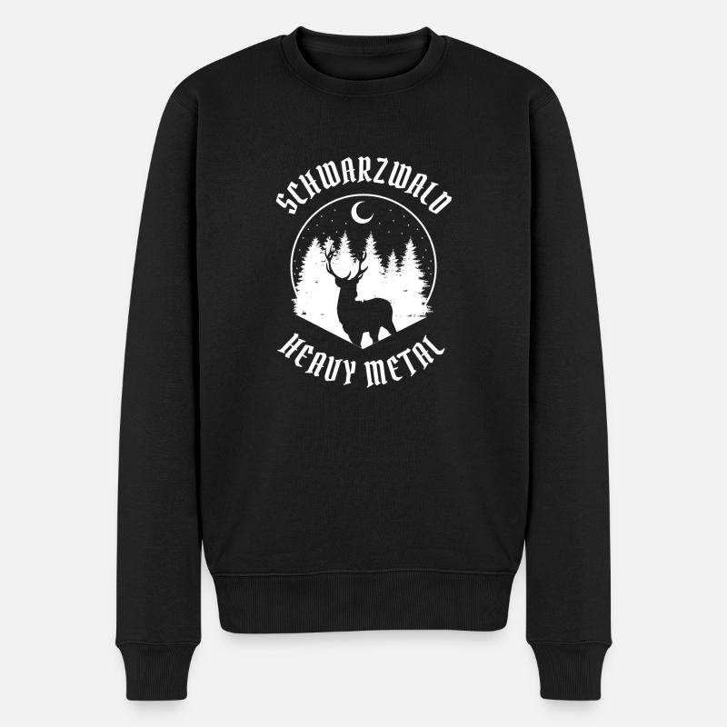 Schwarzwald Heavy Metal - Männer Premium Bio Pullover - Schwarz