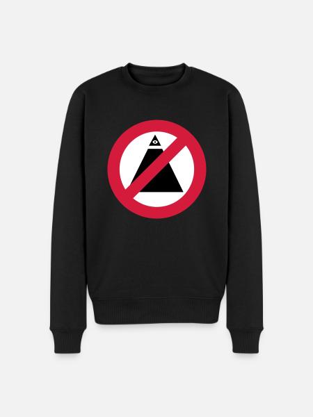 No-Illuminati - Pull Premium bio Homme - noir