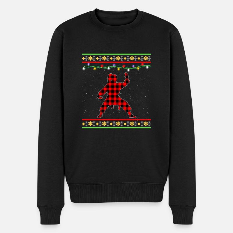 Karaté Noël - Pull Premium bio Homme - noir