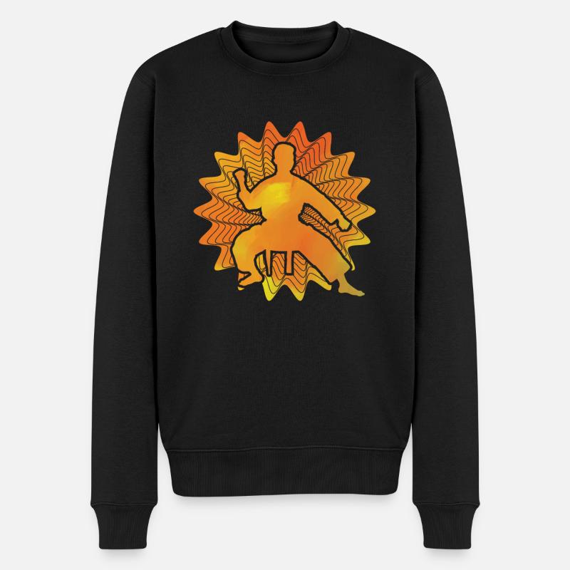 Karate - Männer Premium Bio Pullover - Schwarz