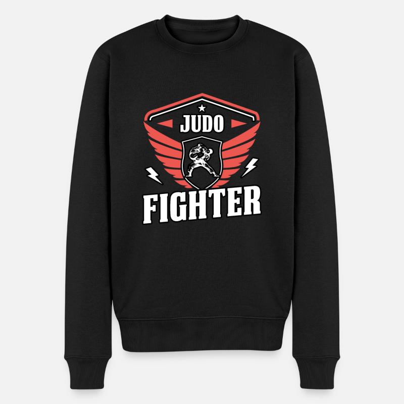 Combattant de judo - Pull Premium bio Homme - noir