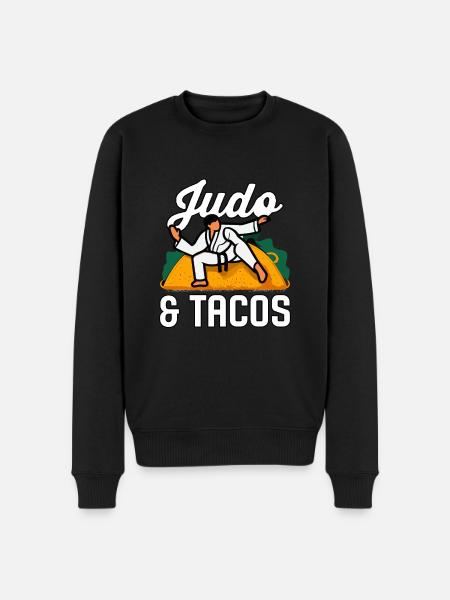 Judo and Tacos - Men's Premium Organic Jumper - black