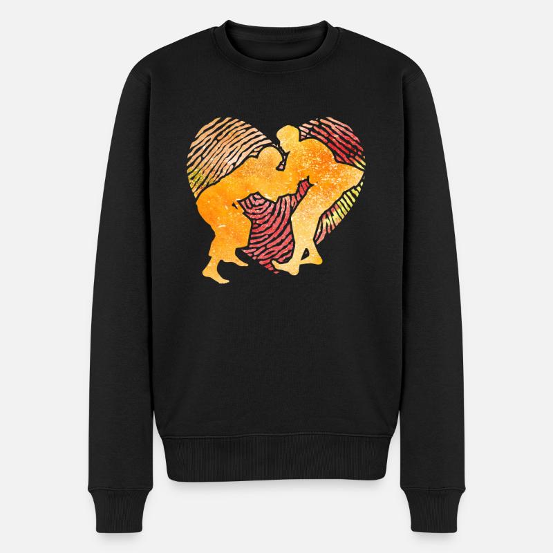 Judo - Männer Premium Bio Pullover - Schwarz