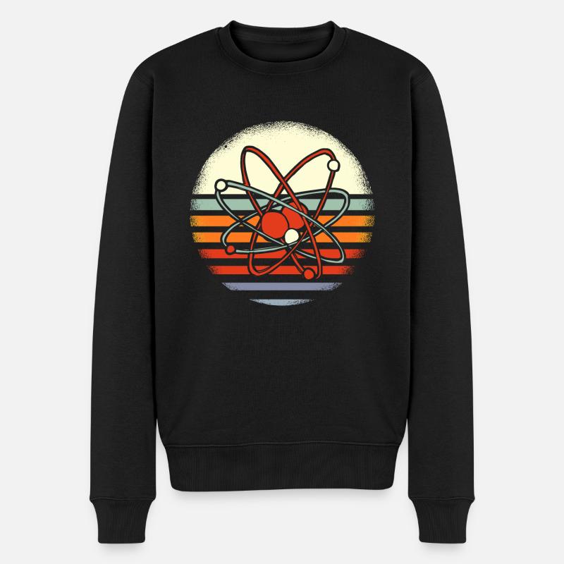 Science atom molecule physics - Men's Premium Organic Jumper - black