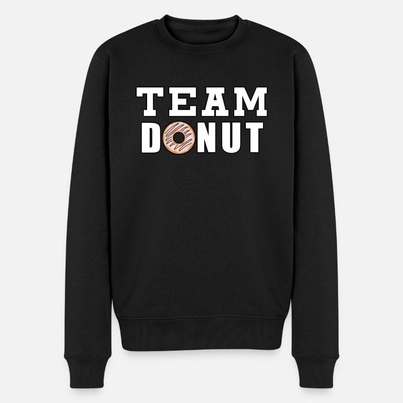 Team Donut - Männer Premium Bio Pullover - Schwarz