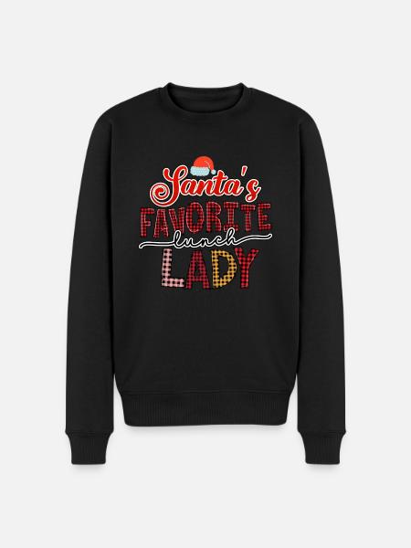 Santa's Favorite Lunch Lady - Men's Premium Organic Jumper - black