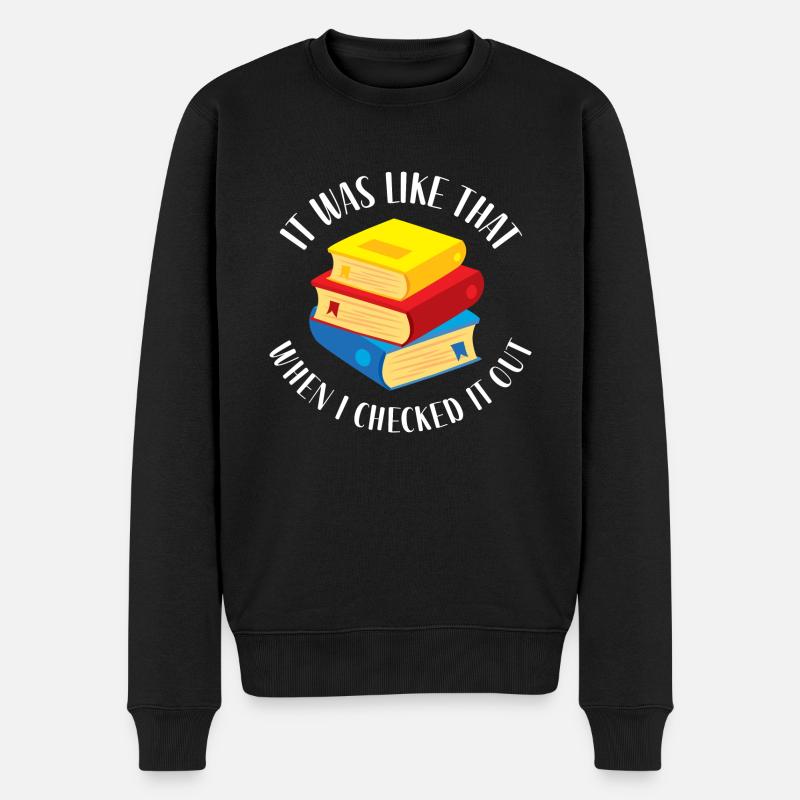 So sah es aus, als ich es überprüfte - Männer Premium Bio Pullover - Schwarz