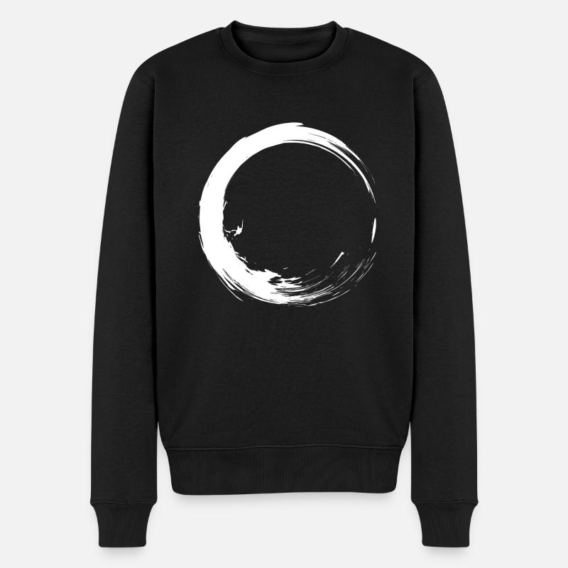 Kreis Design variante 1 - Männer Premium Bio Pullover - Schwarz