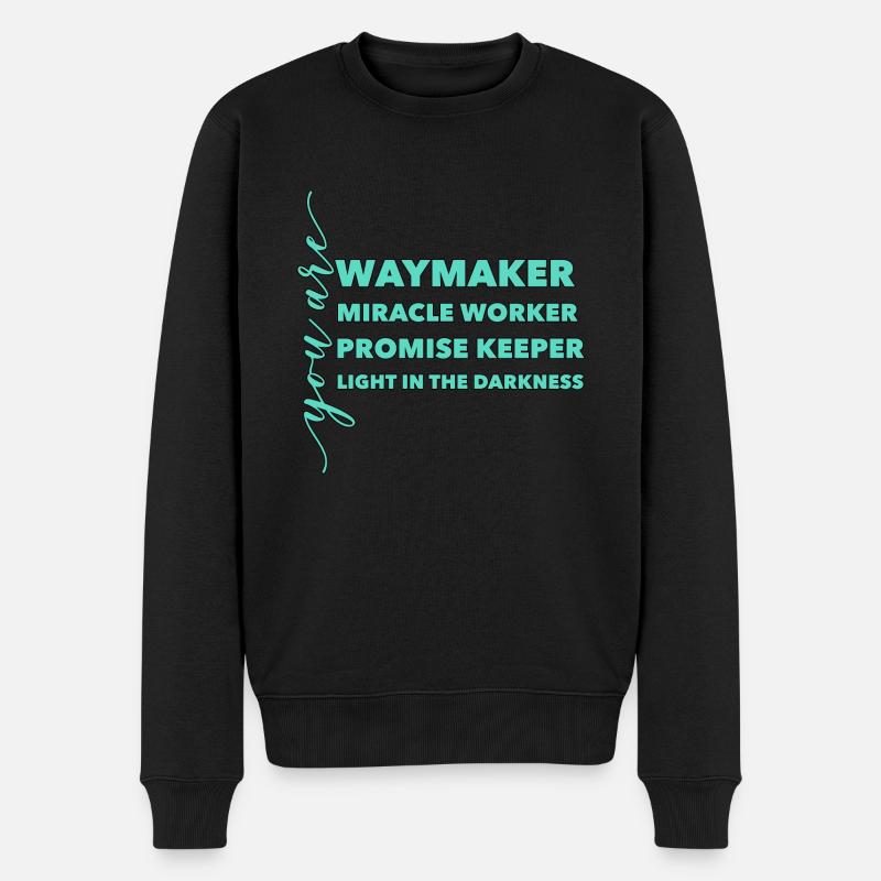 Waymaker & Vêtements chrétiens - Pull Premium bio Homme - noir