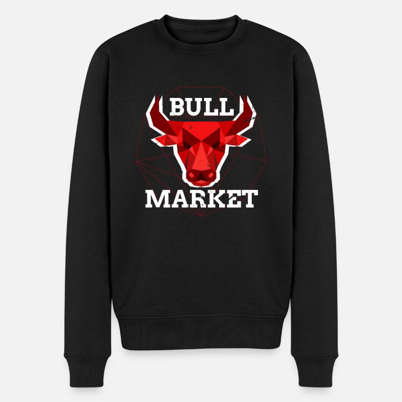 Bullenmarkt Krypto Chart Kryptowährung Hodler - Männer Premium Bio Pullover - Schwarz